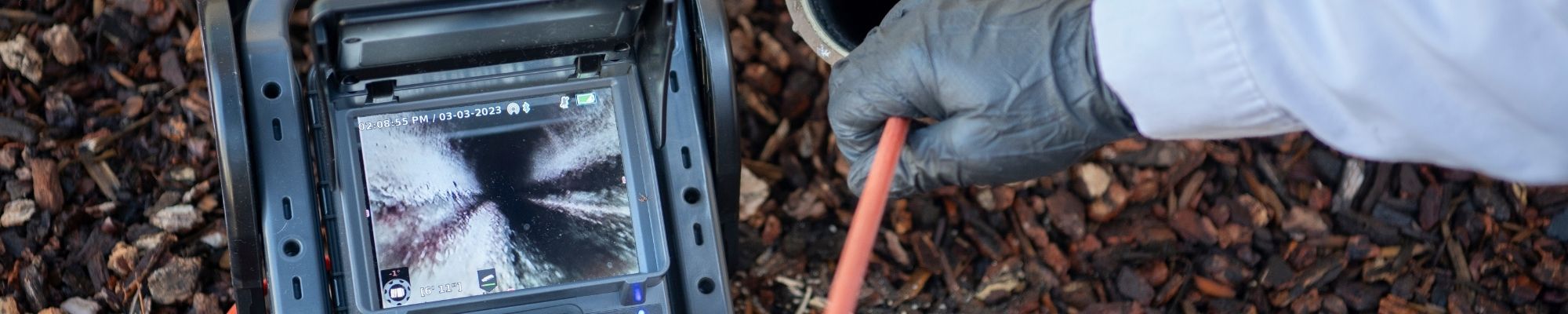 Vérification caméra d'une canalisation